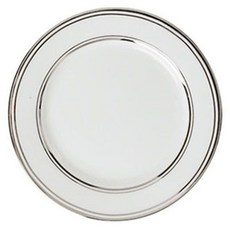 Modernji 奢華銀邊平盤 YJ255, 1個, 白色