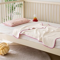 유아용 드리머 모달 거즈 블랭킷, 핑크 아이보리