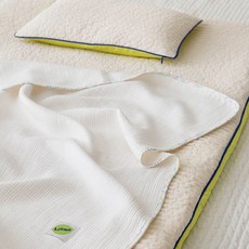 Dreamer 嬰幼兒莫代爾紗布毯, 白色