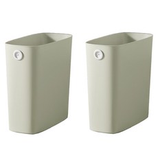 MONACO OLIVE 可固定分類袋方形超薄垃圾桶 2入, 橄欖