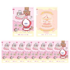 morning glory 小學1-2通知簿 大格子 B筆記本, 隨機出貨, 10個