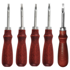 Kohimo 皮革工藝 削邊器 邊緣 5件組 3W189, 混合顏色, 1套