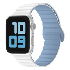 SKY 팔레트 스마트워치 마그네틱 실리콘 스트랩, 오션 화이트, 1개