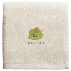BABY&I 竹子纖維柔軟浴巾, 小恐龍, 1條