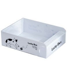 doongdoongpet 便攜式可折疊貓砂盆, 白色