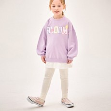 JELISPOON 女童款假兩件彩虹BLOOM長袖長褲套裝