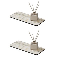 Block Mart 廚房珪藻土吸水瀝水墊 14 x 30 cm 2入, 款式 3