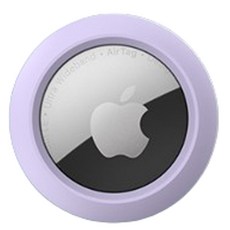 분실방지 에어태그 실리콘 보호 케이스, 퍼플, 1개