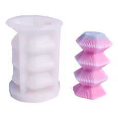 Daysoy 獨特造型 DIY 蠟燭 矽膠模具, 20 塔, 1個