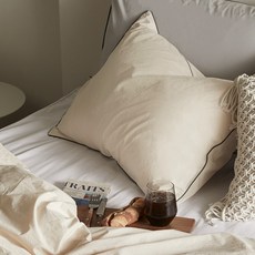 MARCELINE May 60支紗水洗高密度枕頭套, 米色