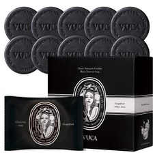 vuca 經典魚腥草黑炭皂 葡萄柚, 100g, 10入