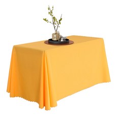 Market Pio 素色企業活動大型餐桌布, 200 x 300 cm, 黃色