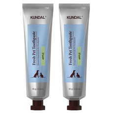 KUNDAL 昆黛爾 清新寵物牙膏 蘋果香, 60g, 2條