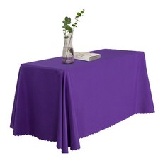 Market Pio 素色企業活動大型餐桌布, 180 x 260 cm, 紫色
