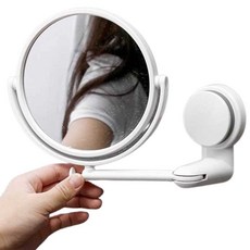 Gongjungbuyang Dotcom 免鑽孔浴室鏡, 1個, 白色