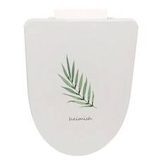 샤바스 스칸디나 슬로우다운 하드 D형 변기커버, 보타니컬, 1개