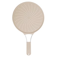 네이쳐리빙 릴리브 기름튐방지 실리콘 후라이팬 덮개 베이지, 30cm, 1개