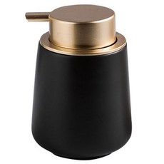 THE ZAKKA 多用途陶瓷按壓瓶 400ml, 1個, 黑色