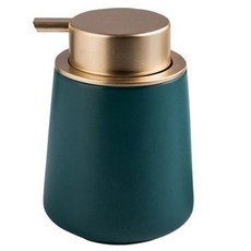 THE ZAKKA 多用途陶瓷按壓瓶 400ml, 1個, 深綠色