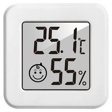 mouriuijip 數位溫濕度計, 1個, 白色