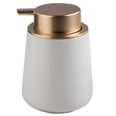 THE ZAKKA 多用途陶瓷按壓瓶 400ml, 1個, 白色