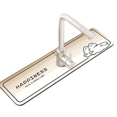 Daysoy 矽藻土快樂動物水龍頭墊 10 x 60 cm 有孔, 1個, 05 兔子