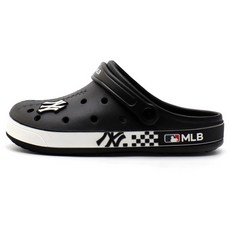 MLB 紐約洋基隊格紋洞洞鞋, 280mm, 黑色