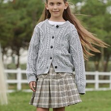 BEEN 兒童款麻花開襟衫 BX53CK