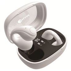 아남 클립타입 오픈스피커 블루투스 이어폰 BTAIR-Cring 화이트 5시간 방수가능