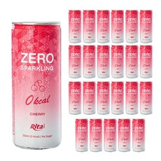 Rita 零起泡無糖零飲櫻桃味, 250ml, 24個