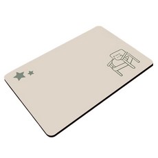 데이소이 논슬립 심플 일러스트 화장실 발매트 45 x 70 cm, 06 러브캣, 1개