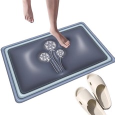 daysoy 防滑珪藻土3D舒適浴室地墊, 02 種子, 1個