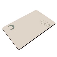 daysoy 防滑簡約插畫浴室地墊 40 x 60 cm, 04 月亮女孩, 1個