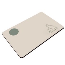 데이소이 논슬립 심플 일러스트 화장실 발매트 45 x 70 cm, 01 큐티캣, 1개