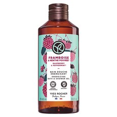 YVES ROCHER 伊夫黎雪 Les Plaisirs Nature Energizing沐浴露 覆盆子薄荷香, 1瓶, 400ml