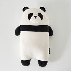 Modern House 柔軟觸感熊貓長抱枕 幼童身體抱枕, 象牙白 黑色