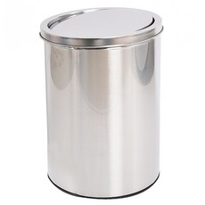 Clean Mate 不鏽鋼搖蓋式垃圾桶 20L, 單一顏色