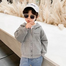 Starbean 男童大印花連帽拉鍊外套