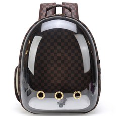 Yoreungae 寵物耐用格紋外出包, 1個, 棕色