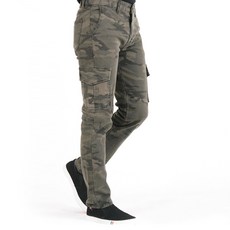 男士高品質棉質彈性軍裝水洗工裝褲 YCHB4