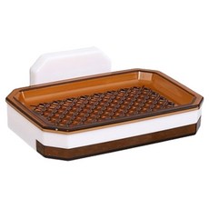 Dahaeyu Yuineung 免鑽孔 帶孔 吸盤式 瀝水肥皂盒 6, 1個, 混色