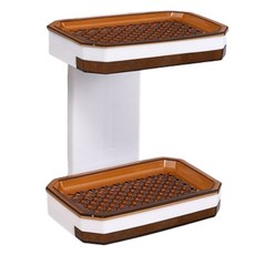 Dahaeyu Youineung 免打孔 帶孔 吸盤式 瀝水 肥皂盒 8, 1個, 混合顏色