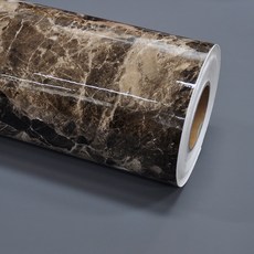 현대필름 셀프 리폼 생활방수 접착식 단색칼라 시트지 필름, ENAMEL145마블대리석라이트블랙, 폭 61.5cm x 길이 4m