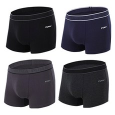 PUMA BODYWEAR 季節性Logo棉質平口內褲4件組