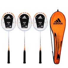 adidas 愛迪達 Spieler Halo Blue羽毛球拍 2入+隨機出貨球拍套組, 單品, 1組