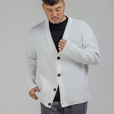 5XL大尺碼 男款大尺碼基本款針織寬鬆開襟衫