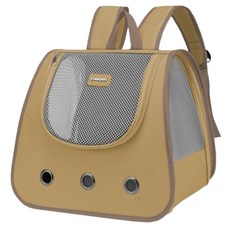 Deisoi 寵物 Yoreongae 網眼日常外出後背包, 1個, 05 卡其色