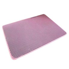 바디보 고양이 사막화방지 벌집 모래 매트, 핑크, 1개
