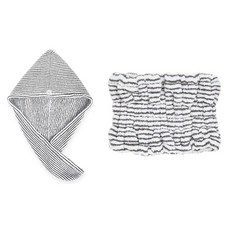 WESSEN 超細纖維快乾毛巾 + 髮帶套組 630 x 240 cm, 條紋, 1套