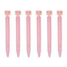 ibis Dongguri Friends 自動鉛筆 CR 粉紅色 12486, 0.5mm, 6個